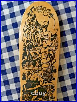 Vintage Santa Cruz Eric Dressen Jeff Grosso Alice In Wonderland Skateboard Deck