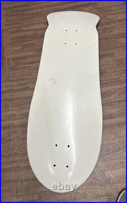 Vintage Santa Cruz Foam Deck White Skateboard