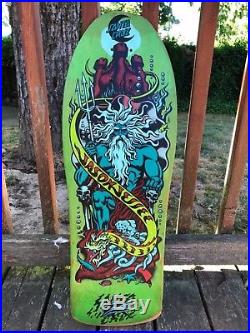 Vintage Santa Cruz Jason Jessee Neptune Shark Tail Skateboard Deck OG SC 80s