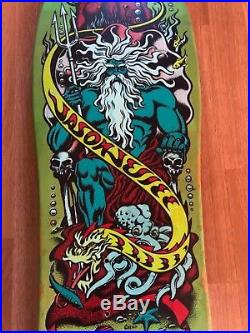 Vintage Santa Cruz Jason Jessee Neptune Shark Tail Skateboard Deck OG SC 80s