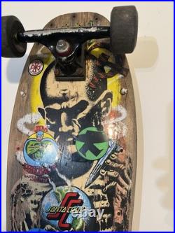 Vintage Santa Cruz Jeff Kendall Complete Skateboard 1990 Atomic Man Tracker