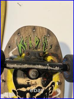 Vintage Santa Cruz Jeff Kendall Complete Skateboard 1990 Atomic Man Tracker