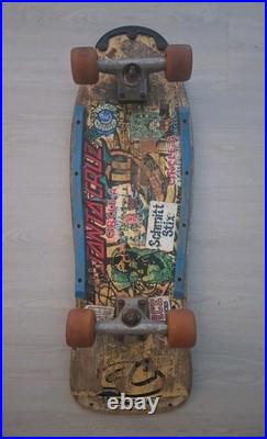 Vintage Santa Cruz Jeff Kendall Complete Skateboard Deck OG Independent Trucks