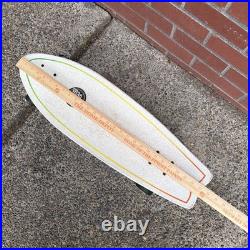 Vintage Santa Cruz Land Shark Rasta skateboard atomic green wheels 8.8 x 27.7