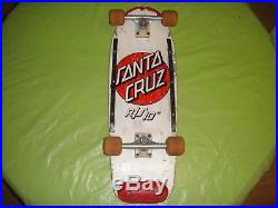 Vintage Santa Cruz R/S 10 Skateboard Tracker Powell Peralta cubics Cellblock