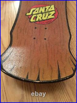 Vintage Santa Cruz Roskopp Tiki Face Complete Skateboard Deck Jim Phillips