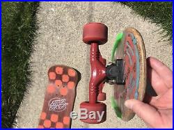 Vintage Santa Cruz Roskopp eye Skateboard