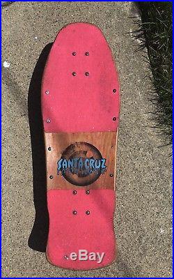 Vintage Santa Cruz Roskopp eye Skateboard
