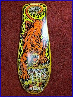 Vintage Santa Cruz Salba Tiger Reissue 10.3 x 31.1 Skateboard Deck