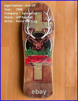 Vintage Santa Cruz Skate Deck JEFF KENDALL 1990