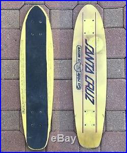 Vintage Santa Cruz Skateboard Deck Glass Epoxy With Hardwood Core 1977