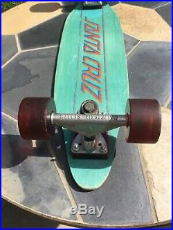 Vintage Santa Cruz Skateboard Deck Henry Hester Wheels California Slalom Trucks
