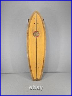 Vintage Santa Cruz Skateboard withBottle Cap Opener, Bullet Trucks, 36 long