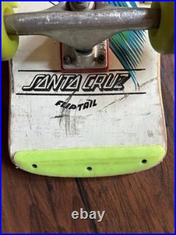 Vintage Santa Cruz Slasher Skateboard Perralta Bones Threes fishtail Meek r/sc