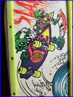 Vintage Santa Cruz Slasher Skateboard Perralta Bones Threes fishtail Meek r/sc