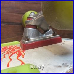 Vintage Santa Cruz Slasher Skateboard Perralta Bones Threes fishtail Meek r/sc