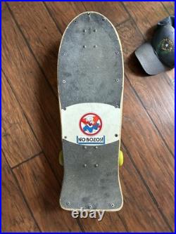 Vintage Santa Cruz Slasher Skateboard Perralta Bones Threes fishtail Meek r/sc