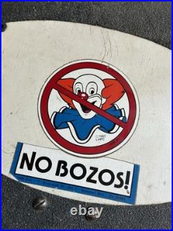 Vintage Santa Cruz Slasher Skateboard Perralta Bones Threes fishtail Meek r/sc Vintage Santa Cruz Slasher Skateboard Perralta Bones Threes fishtail Meek r/sc