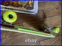 Vintage Santa Cruz Slasher Skateboard Perralta Bones Threes fishtail Meek r/sc