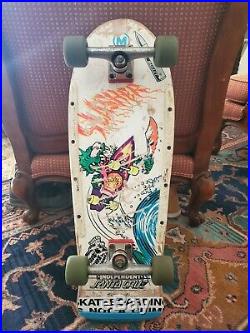 Vintage Santa Cruz Slasher Skateboard Roskopp Independent