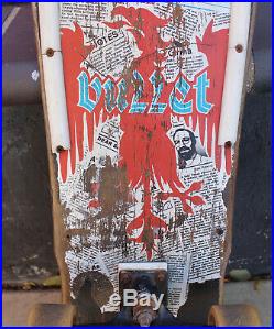 Vintage Santa Cruz Team Bullet Terrorist Old School OG Complete Skateboard 1986