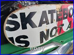 Vintage Santa Cruz Vintage Skateboarding Is Not A Crime Skateboard Deck Rare