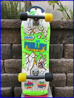 Vintage Sims Jeff Phillips skateboard Santa Cruz Powell Peralta sma