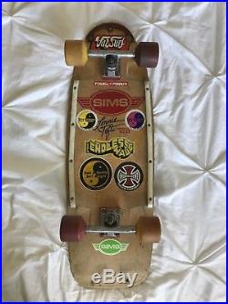 Vintage Sims Lonnie Toft 10.0 Skateboard, G&S, Santa Cruz, Dogtown, Alva