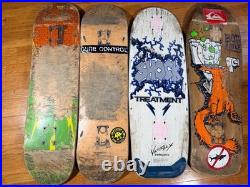 Vintage Skateboard Deck Lot of 4 Santa Cruz / Schmitt Stix / Variflex Old School