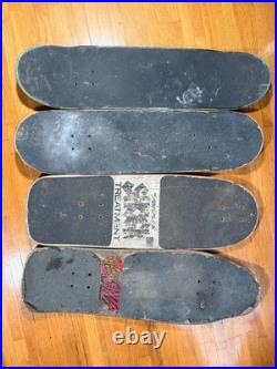 Vintage Skateboard Deck Lot of 4 Santa Cruz / Schmitt Stix / Variflex Old School