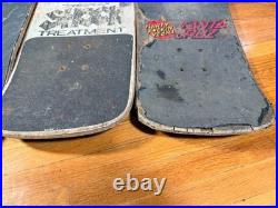 Vintage Skateboard Deck Lot of 4 Santa Cruz / Schmitt Stix / Variflex Old School