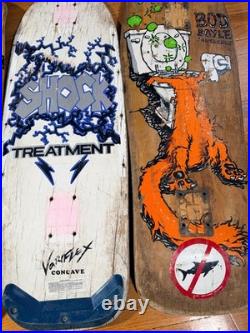 Vintage Skateboard Deck Lot of 4 Santa Cruz / Schmitt Stix / Variflex Old School
