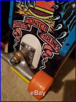 Vintage Skateboard Natas Santa Cruz Bullet Thunder NOT a Reissue