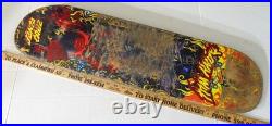 Vintage Tom Knox Santa Cruz Skateboard Deck Concave Double Kick Devil Satan