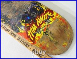 Vintage Tom Knox Santa Cruz Skateboard Deck Concave Double Kick Devil Satan