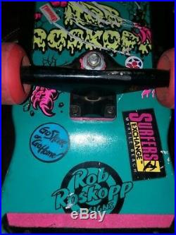 Vintage Very Rare 1980's Santa Cruz Rob Roskopp Target 3 Design Skateboard