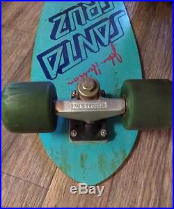 Vintage santa cruz john hudson skateboard acs krytonics