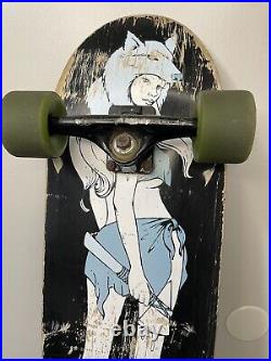 Vintage skateboard complete santa cruz wheels/ mini-logo trucks rare board