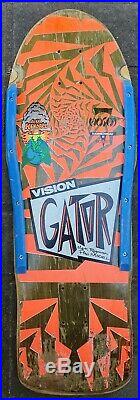 Vision Gator OG Skateboard Deck Old School Powell Peralta Santa Cruz Sims