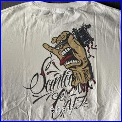 Vtg NHS Santa Cruz Skateboards x Eric Dressen Shirt Men's 2XL Tattoo Original