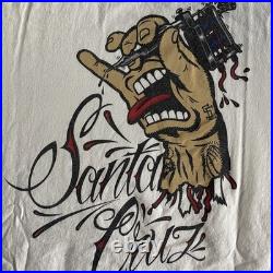 Vtg NHS Santa Cruz Skateboards x Eric Dressen Shirt Men's 2XL Tattoo Original