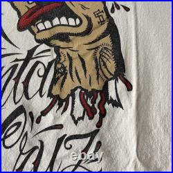 Vtg NHS Santa Cruz Skateboards x Eric Dressen Shirt Men's 2XL Tattoo Original
