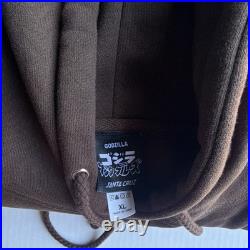 (XL) Santa Cruz Godzilla Brown Cotton Fleece Graphic Print Hooded Men's Hoodie